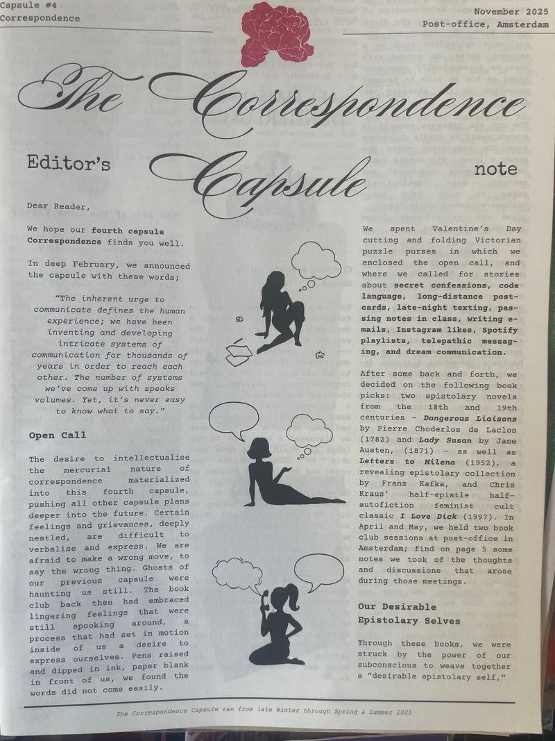 Capsule Book Club #4 Correspondence