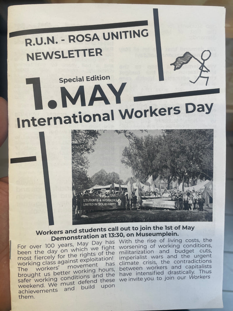 R.U.N. Rosa Uniting Newsletter 1. May International Workers Day
