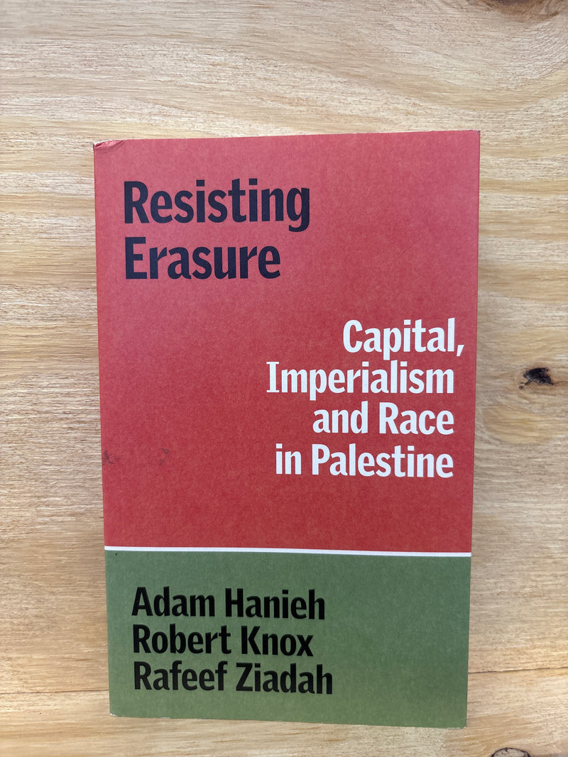 Resisting Erasure - Capital, Imperialsim and Race in Palastine - Adam Hanieh, Robert Knox & Rafeer Ziadah