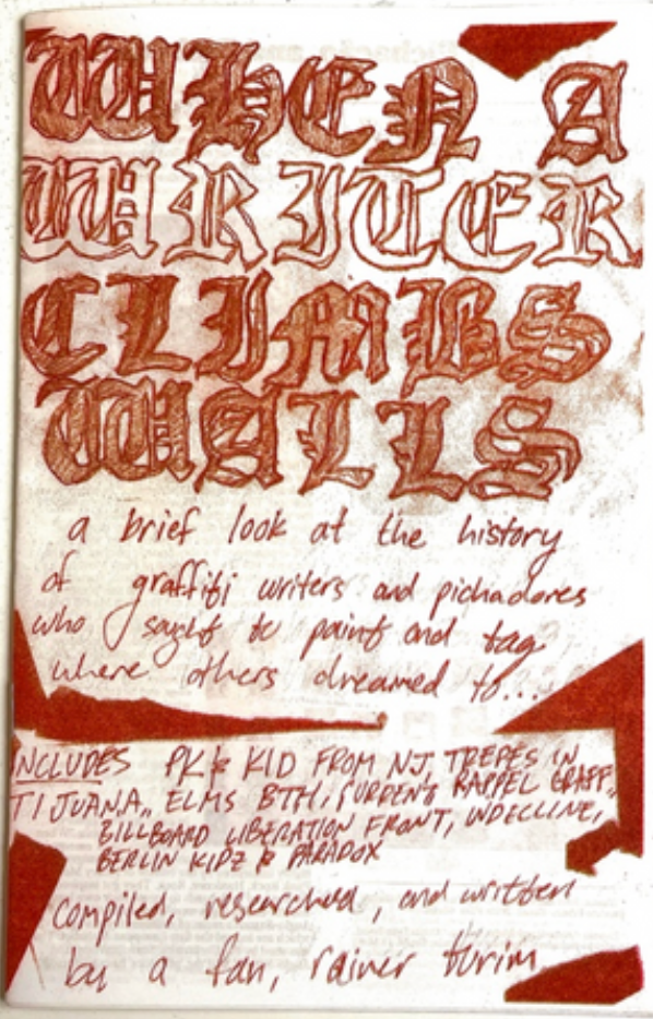 Rainer Turim - When A Writer Climbs Walls