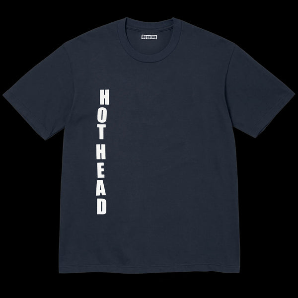 Vertical Script Tee (Navy Blue)