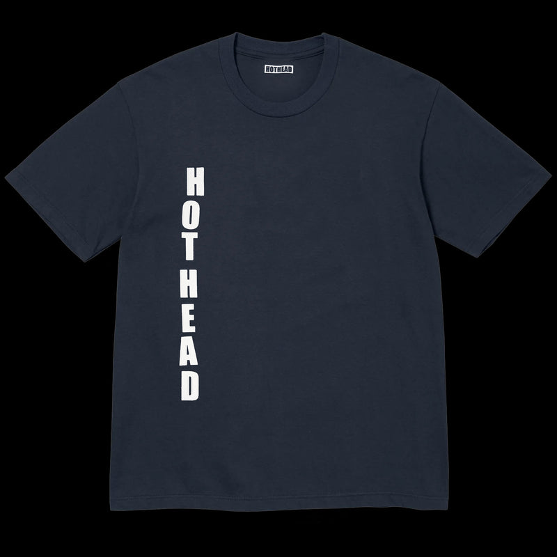 Vertical Script Tee (Navy Blue)
