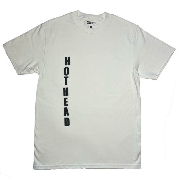 Vertical Script T-shirt (White)